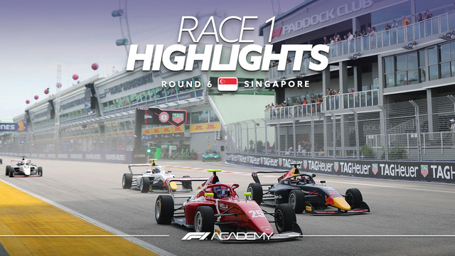 HIGHLIGHTS Block withstands restart pressure to claim victory for the first time in Singapore Race 1